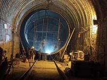 Erection of UHPS-1 & Bend in progress