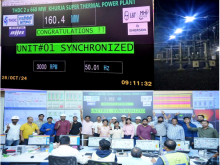 Unit-1 Synchronized with National Grid on 28.10.2024.