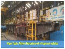 wagon Tippler platform Fabrication work in progress at workshop.jpg